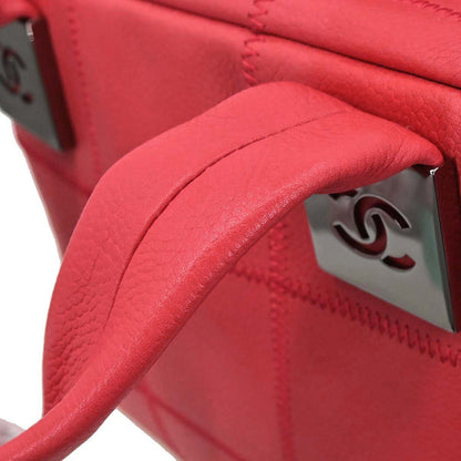 Chanel Red Caviar Choco Bar Wild Stitch Handbag