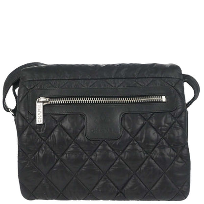 Chanel Black Quilted Nylon Coco Cocoon Messenger Shoulder Bag