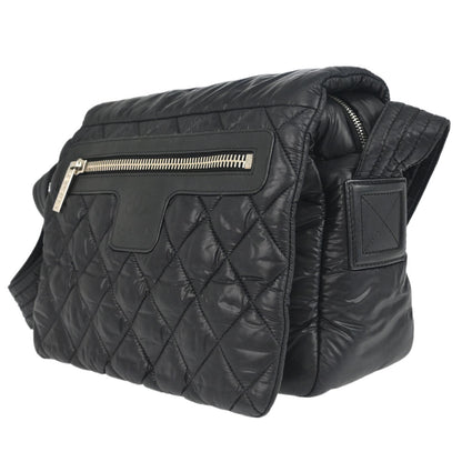 Chanel Black Quilted Nylon Coco Cocoon Messenger Shoulder Bag