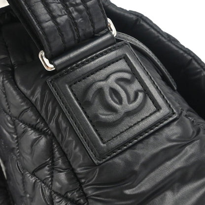 Chanel Black Quilted Nylon Coco Cocoon Messenger Shoulder Bag