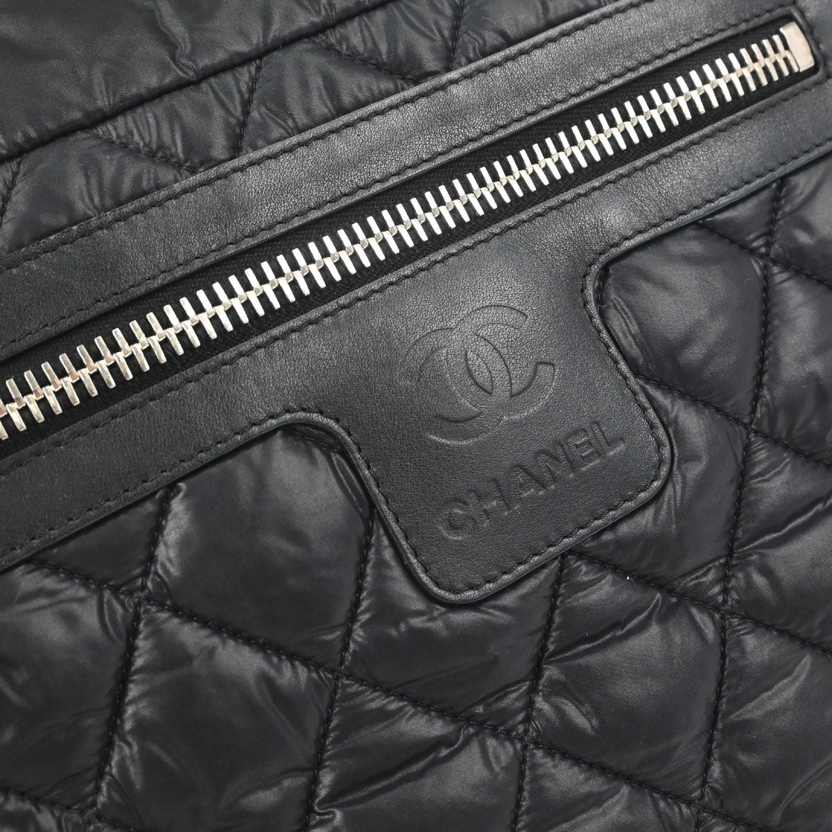 Chanel Black Quilted Nylon Coco Cocoon Messenger Shoulder Bag