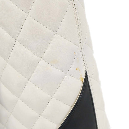 Chanel White Calfskin Cambon Ligne Tote Handbag