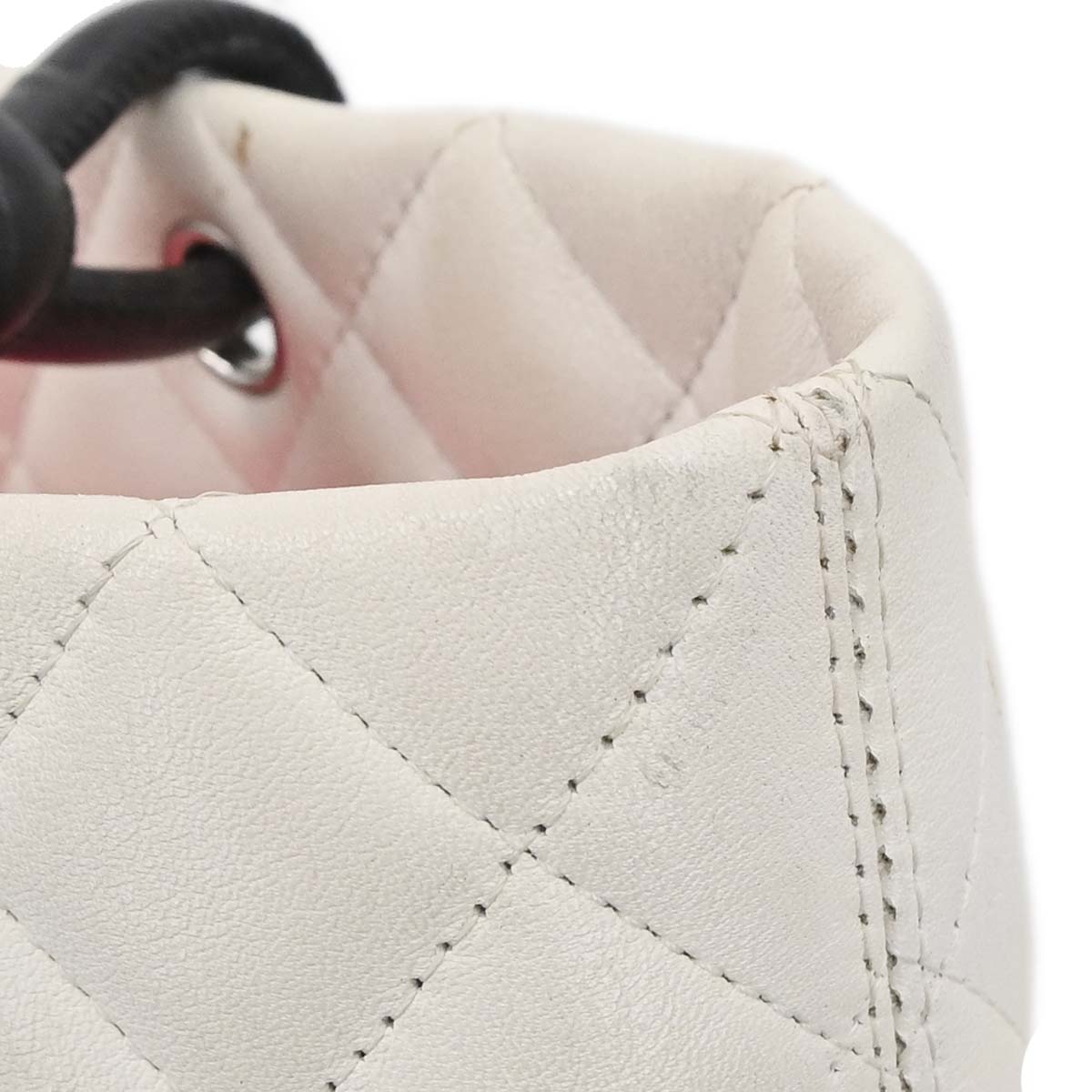 Chanel White Calfskin Cambon Ligne Tote Handbag