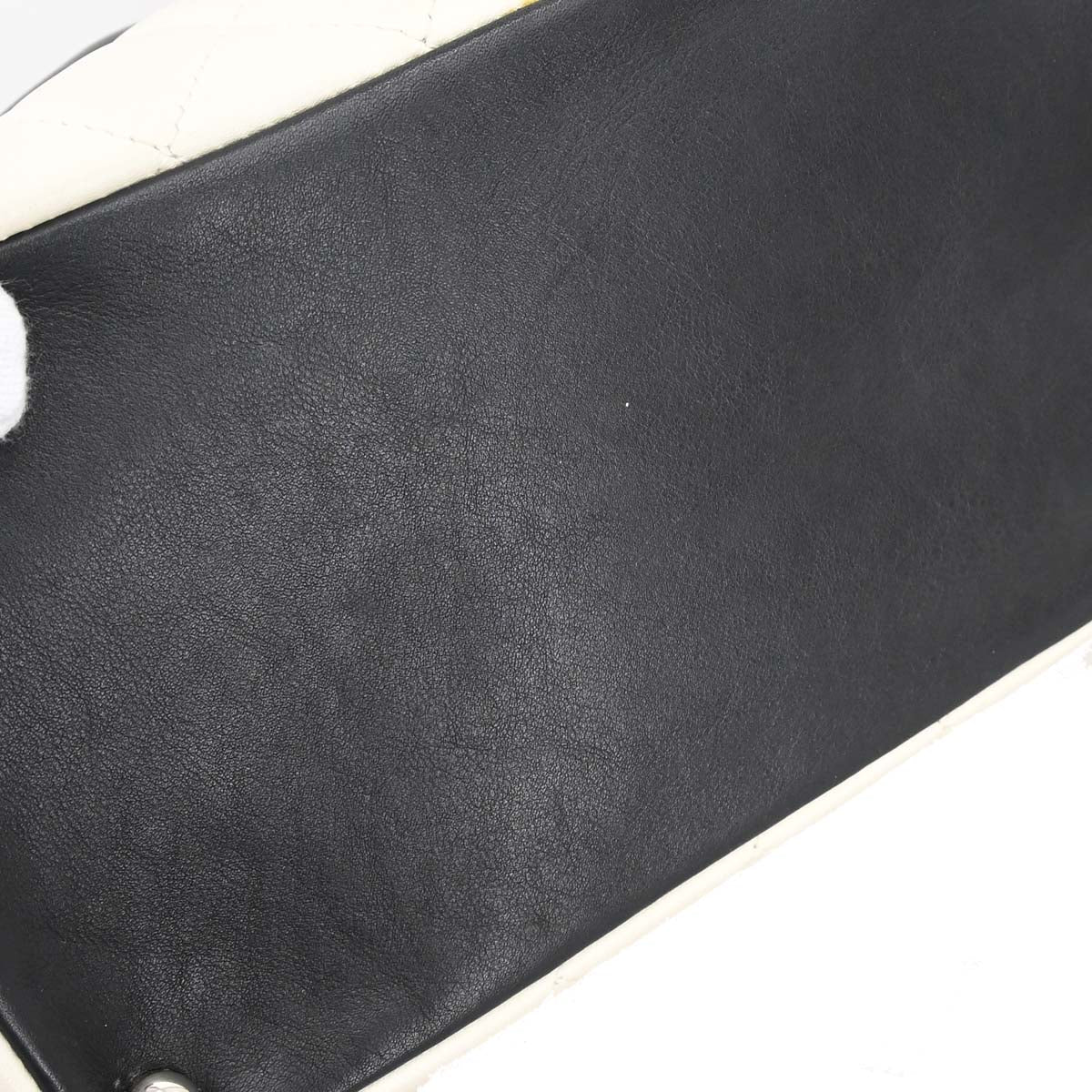 Chanel White Calfskin Cambon Ligne Tote Handbag