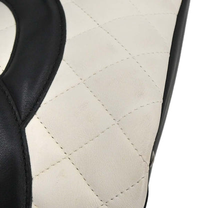 Chanel White Calfskin Cambon Ligne Tote Handbag