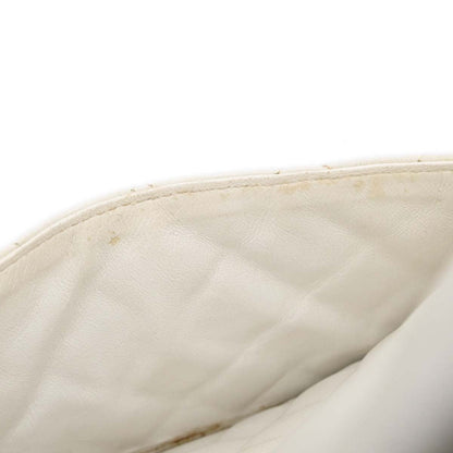 Chanel White Calfskin Cambon Ligne Tote Handbag