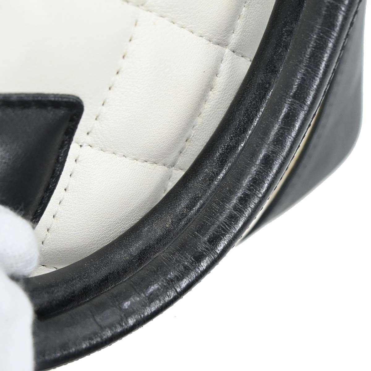 Chanel White Calfskin Cambon Ligne Tote Handbag
