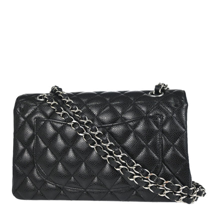 Chanel Black Caviar Skin Small Classic Double Flap Shoulder Bag
