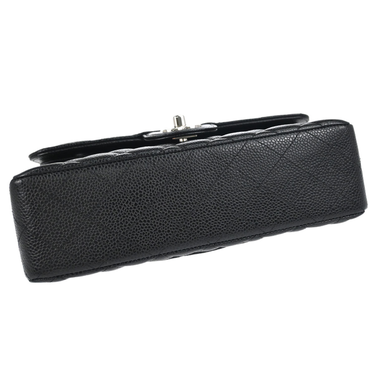 Chanel Black Caviar Skin Small Classic Double Flap Shoulder Bag