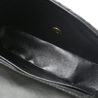 Chanel Black Lambskin Single Flap Shoulder Bag
