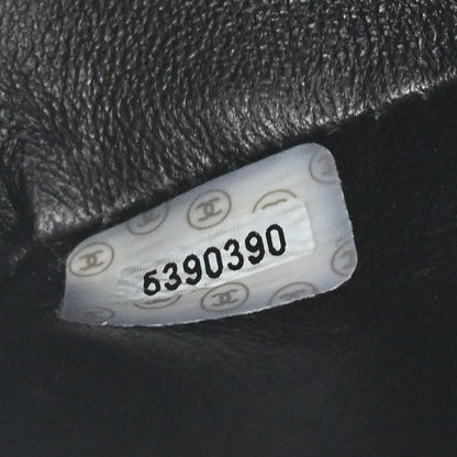 Chanel Black Lambskin Single Flap Shoulder Bag