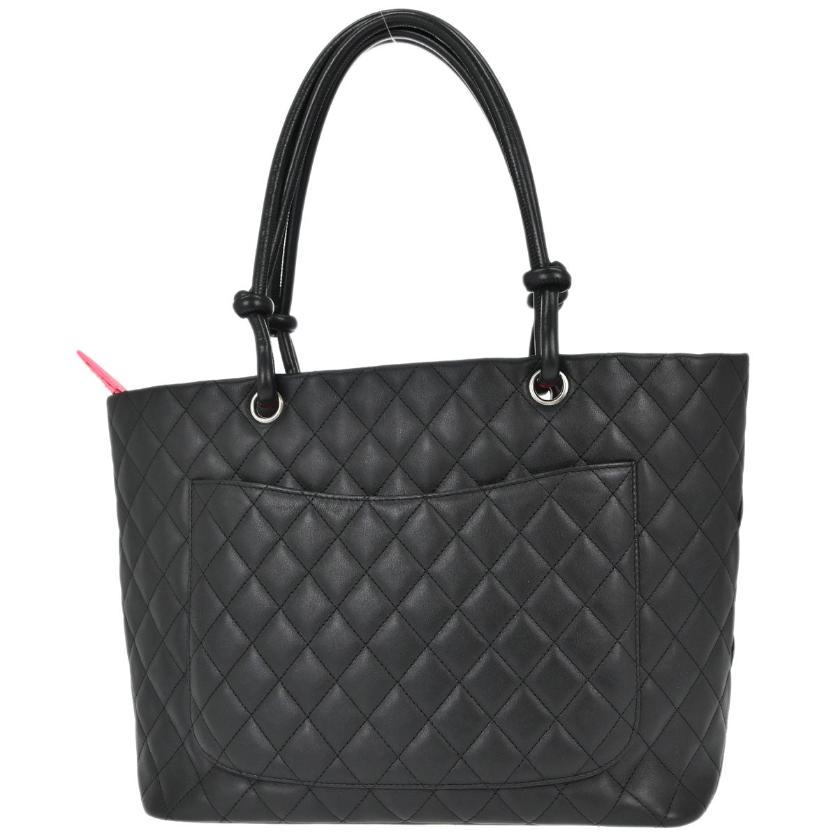 Chanel 2004-2005 Black Calfskin Cambon Ligne Tote Handbag