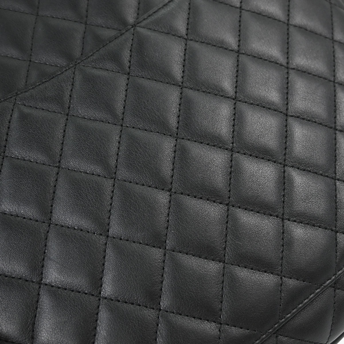 Chanel 2004-2005 Black Calfskin Cambon Ligne Tote Handbag