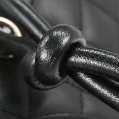 Chanel 2004-2005 Black Calfskin Cambon Ligne Tote Handbag