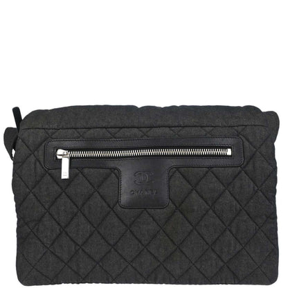 Chanel Black Canvas Coco Cocoon Messenger Shoulder Bag