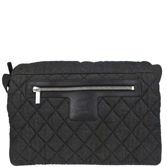 Chanel Black Canvas Coco Cocoon Messenger Shoulder Bag