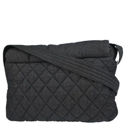 Chanel Black Canvas Coco Cocoon Messenger Shoulder Bag