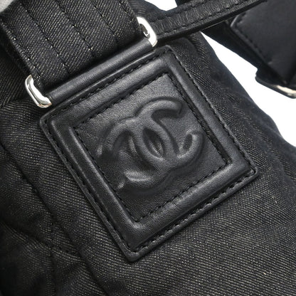 Chanel Black Canvas Coco Cocoon Messenger Shoulder Bag