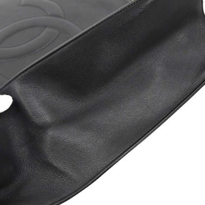 Chanel 1994-1996 Black Lambskin Chain Tote Shoulder Bag