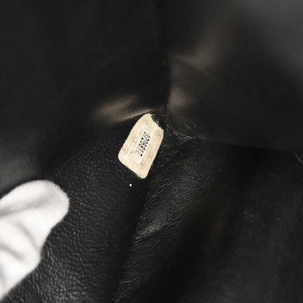 Chanel 1994-1996 Black Lambskin Chain Tote Shoulder Bag