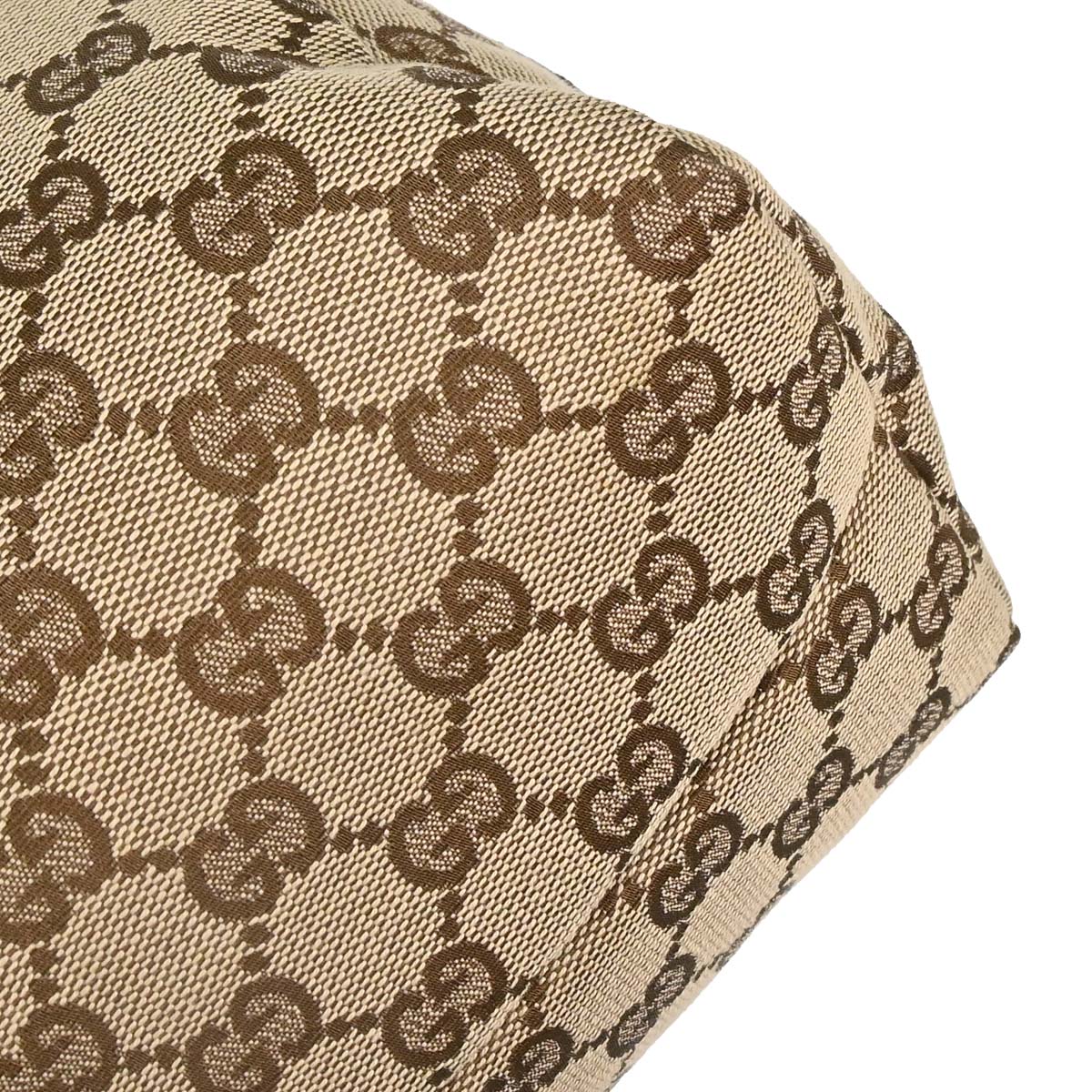 Gucci Beige Bordeaux Canvas GG Handbag