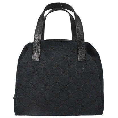 Gucci Black Canvas GG Handbag