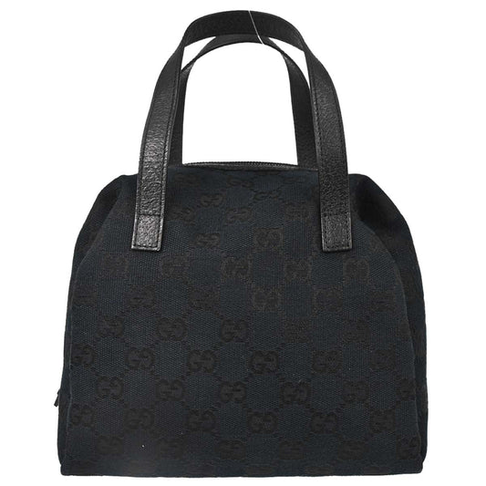 Gucci Black Canvas GG Handbag