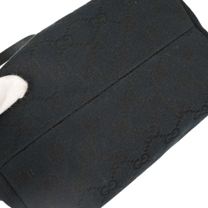 Gucci Black Canvas GG Handbag