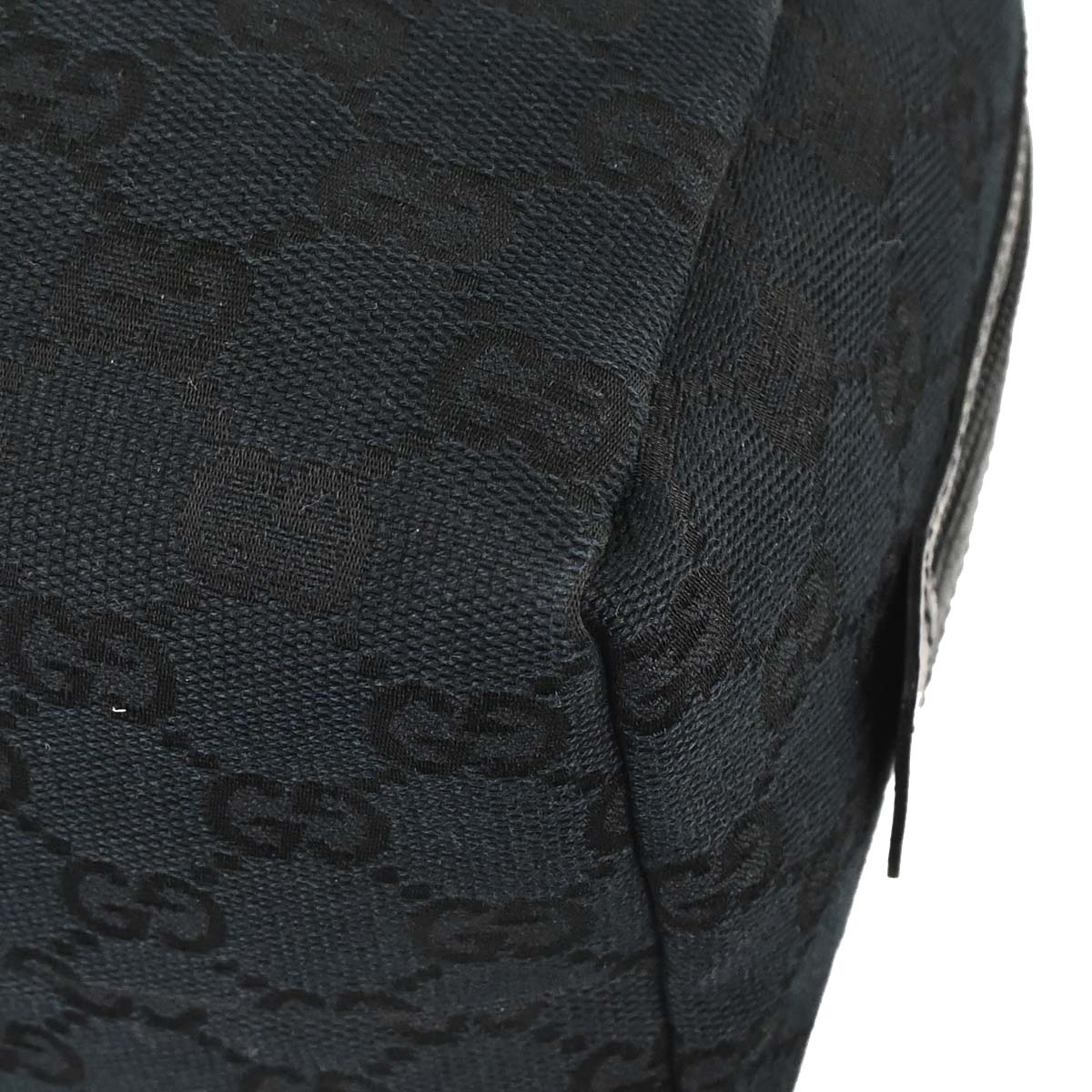 Gucci Black Canvas GG Handbag