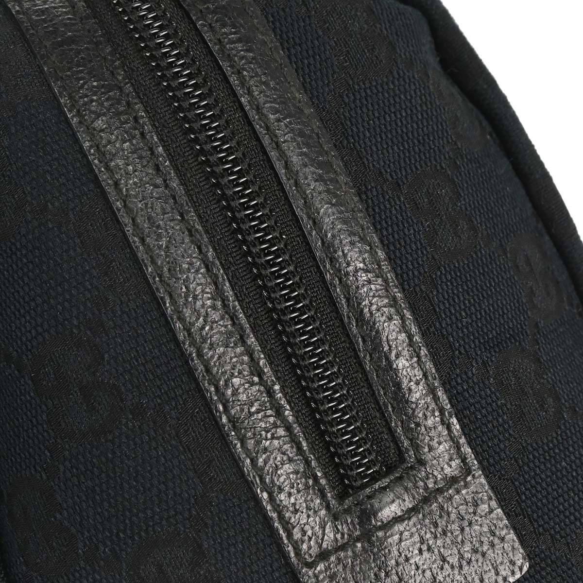 Gucci Black Canvas GG Handbag
