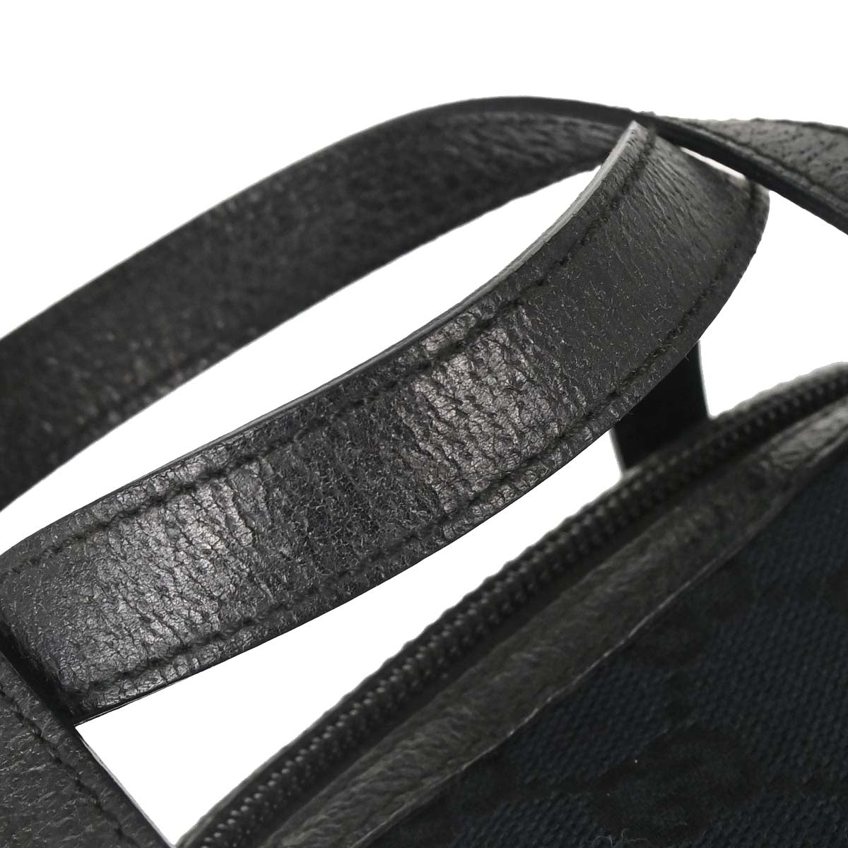 Gucci Black Canvas GG Handbag