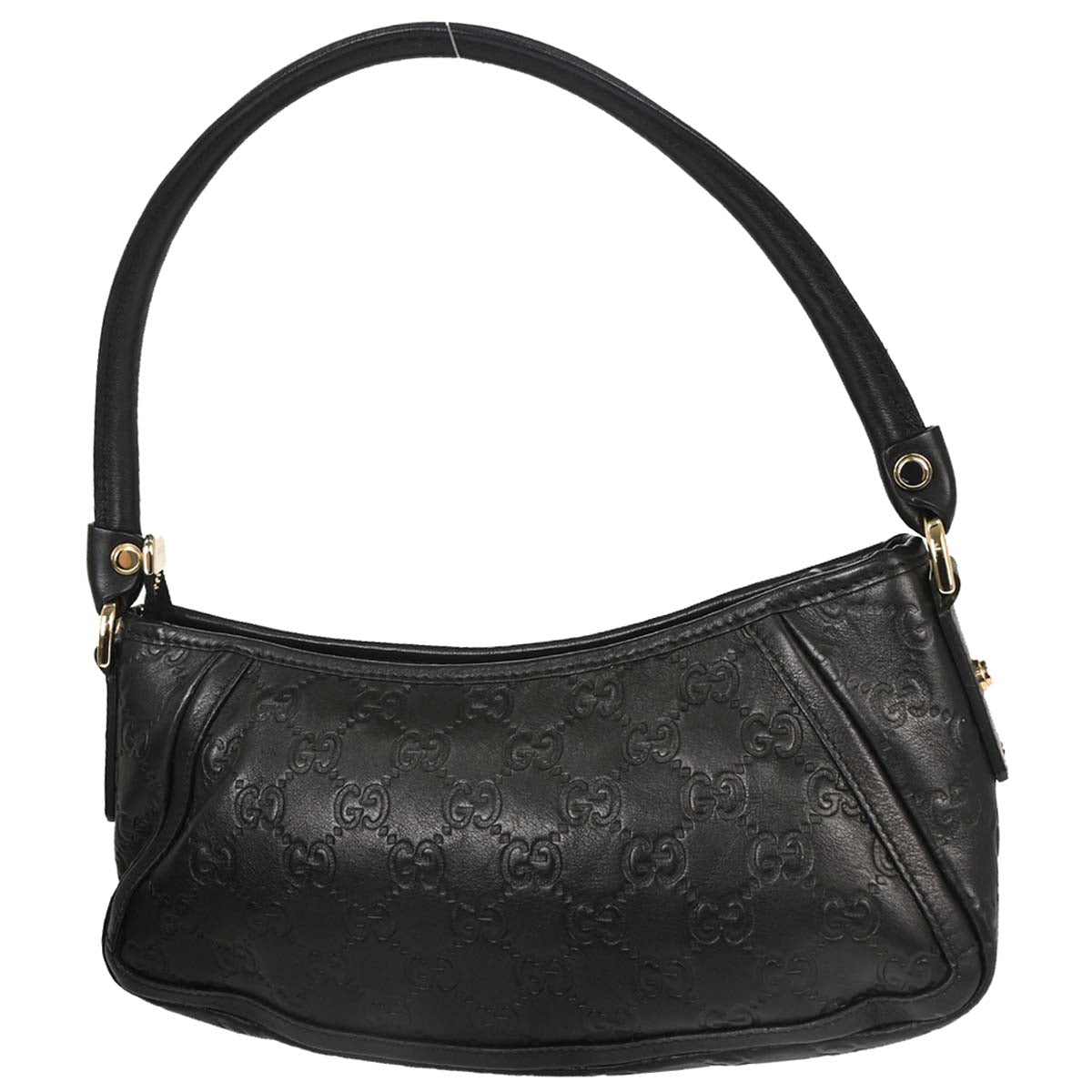 Gucci Black Guccissima Abbey D-ring Handbag