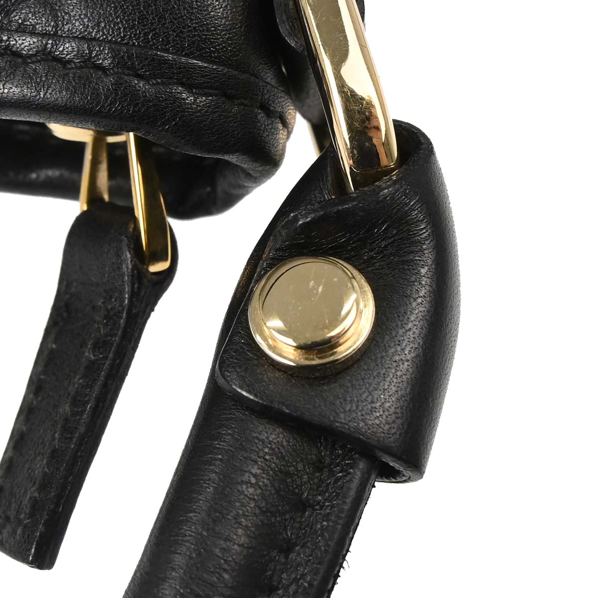 Gucci Black Guccissima Abbey D-ring Handbag