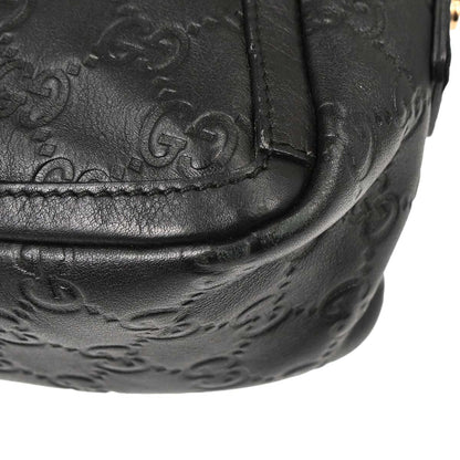 Gucci Black Guccissima Abbey D-ring Handbag