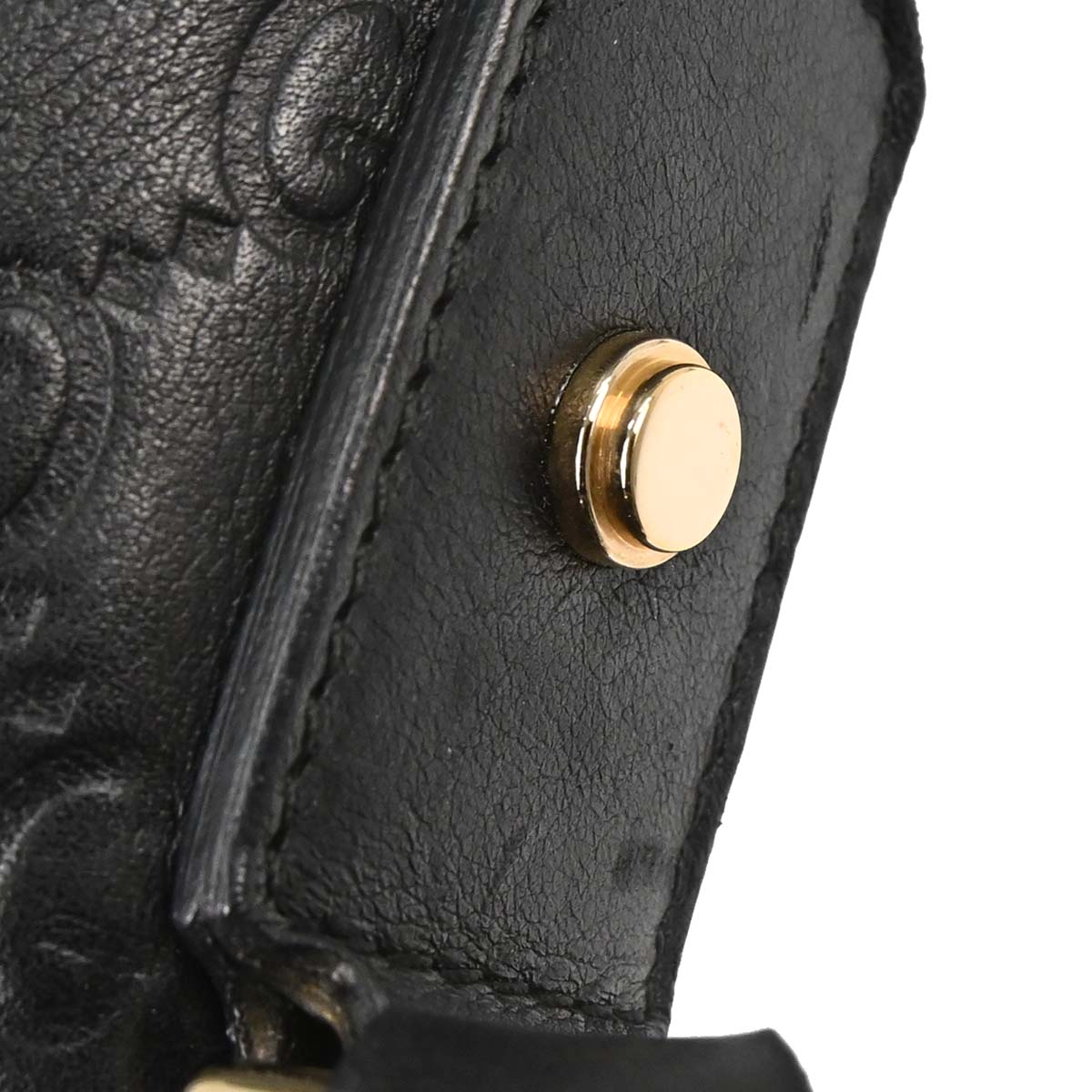 Gucci Black Guccissima Abbey D-ring Handbag
