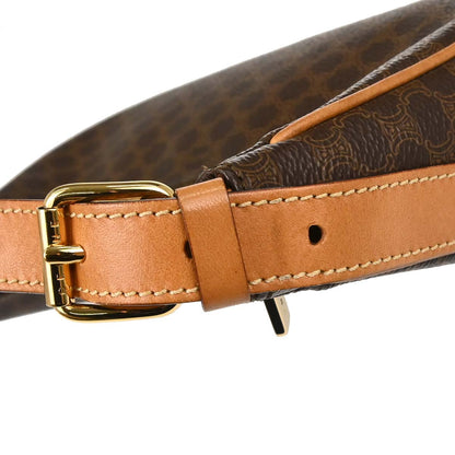 Celine Brown Macadam Hobo Handbag