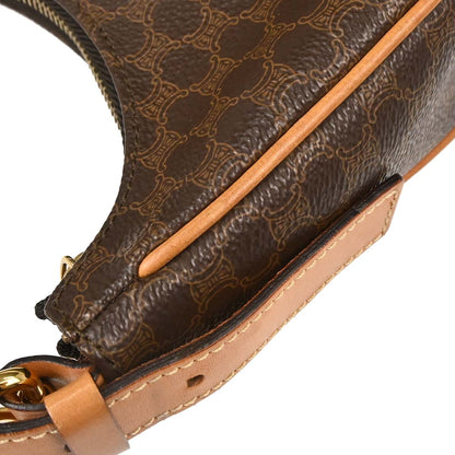Celine Brown Macadam Hobo Handbag