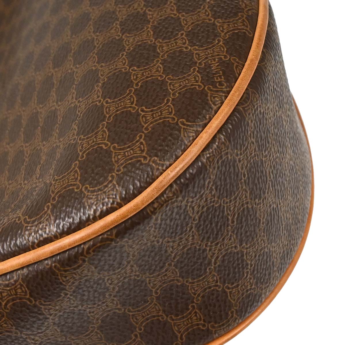 Celine Brown Macadam Hobo Handbag