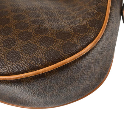Celine Brown Macadam Hobo Handbag
