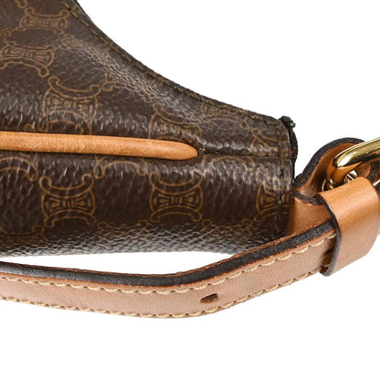 Celine Brown Macadam Hobo Handbag