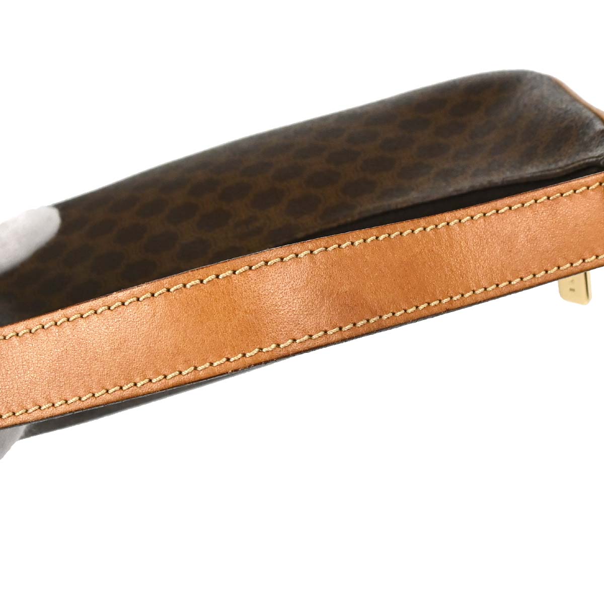 Celine Brown Macadam Hobo Handbag