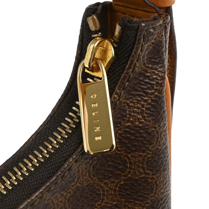 Celine Brown Macadam Hobo Handbag