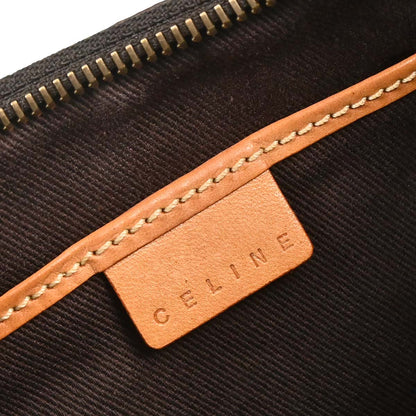 Celine Brown Macadam Hobo Handbag