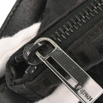 Fendi Black Canvas Zucchino Handbag