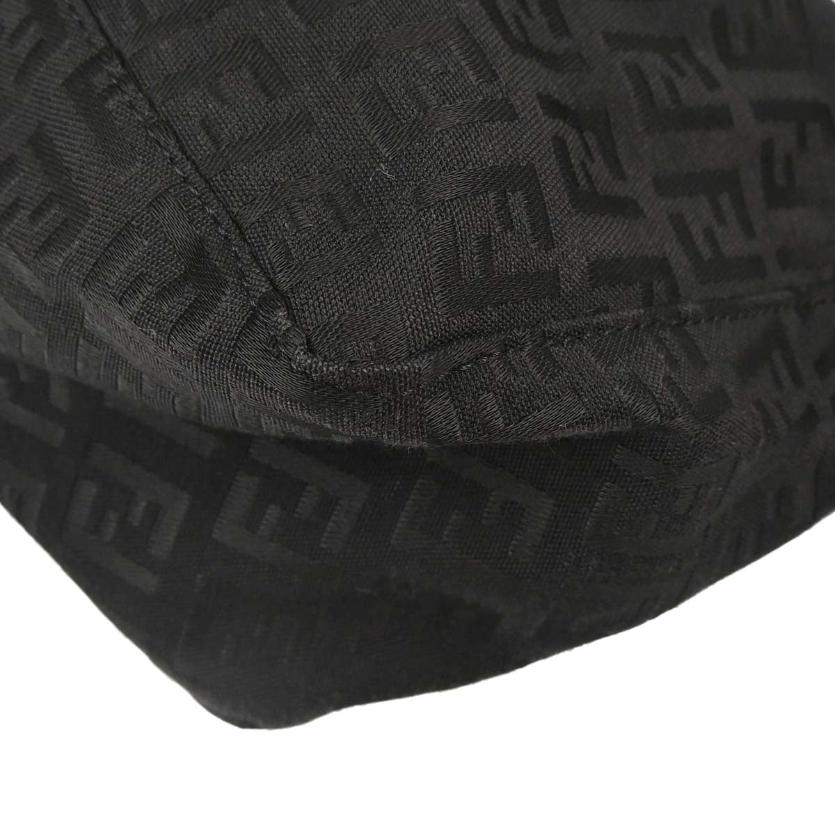 Fendi Black Canvas Zucchino Handbag