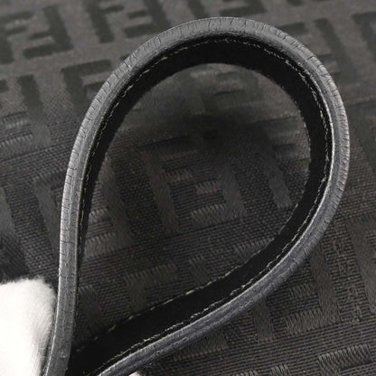 Fendi Black Canvas Zucchino Handbag
