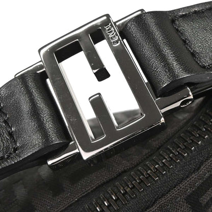 Fendi Black Canvas Zucchino Handbag