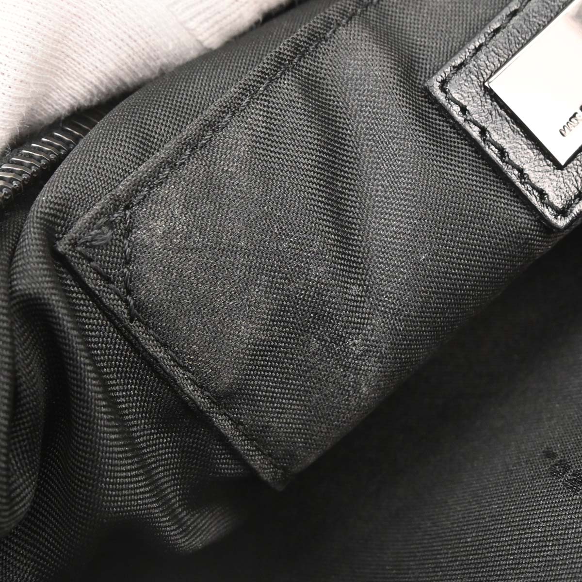 Fendi Black Canvas Zucchino Handbag