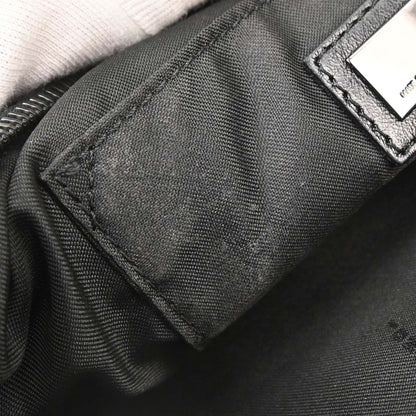 Fendi Black Canvas Zucchino Handbag