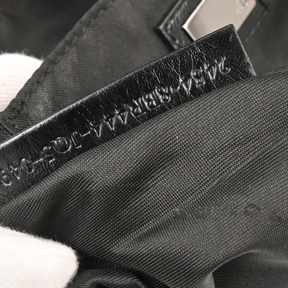 Fendi Black Canvas Zucchino Handbag